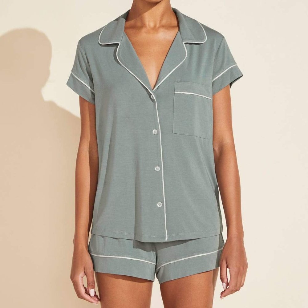 Limited Edition Color - Gisele Shortie Short PJ Set (Willow and Bone)